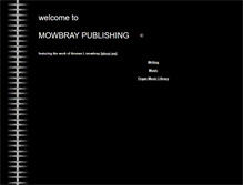 Tablet Screenshot of mowbraypublishing.com